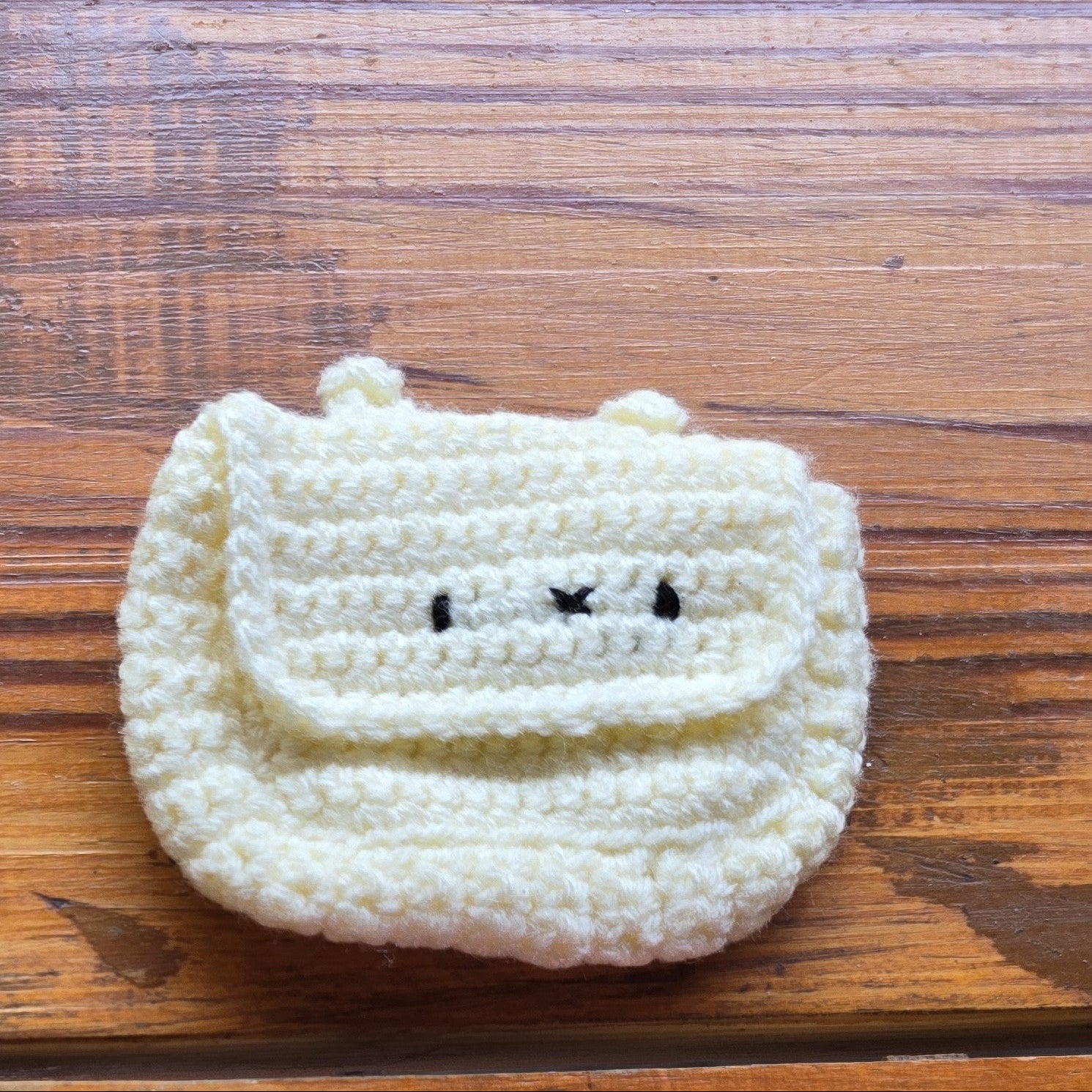 Crochet Bear Mini Coin Purse