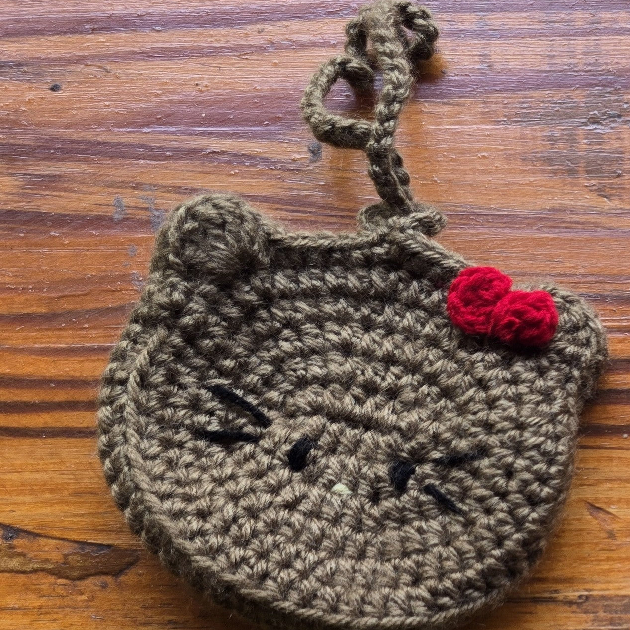 Crochet Kitty Coin Purse