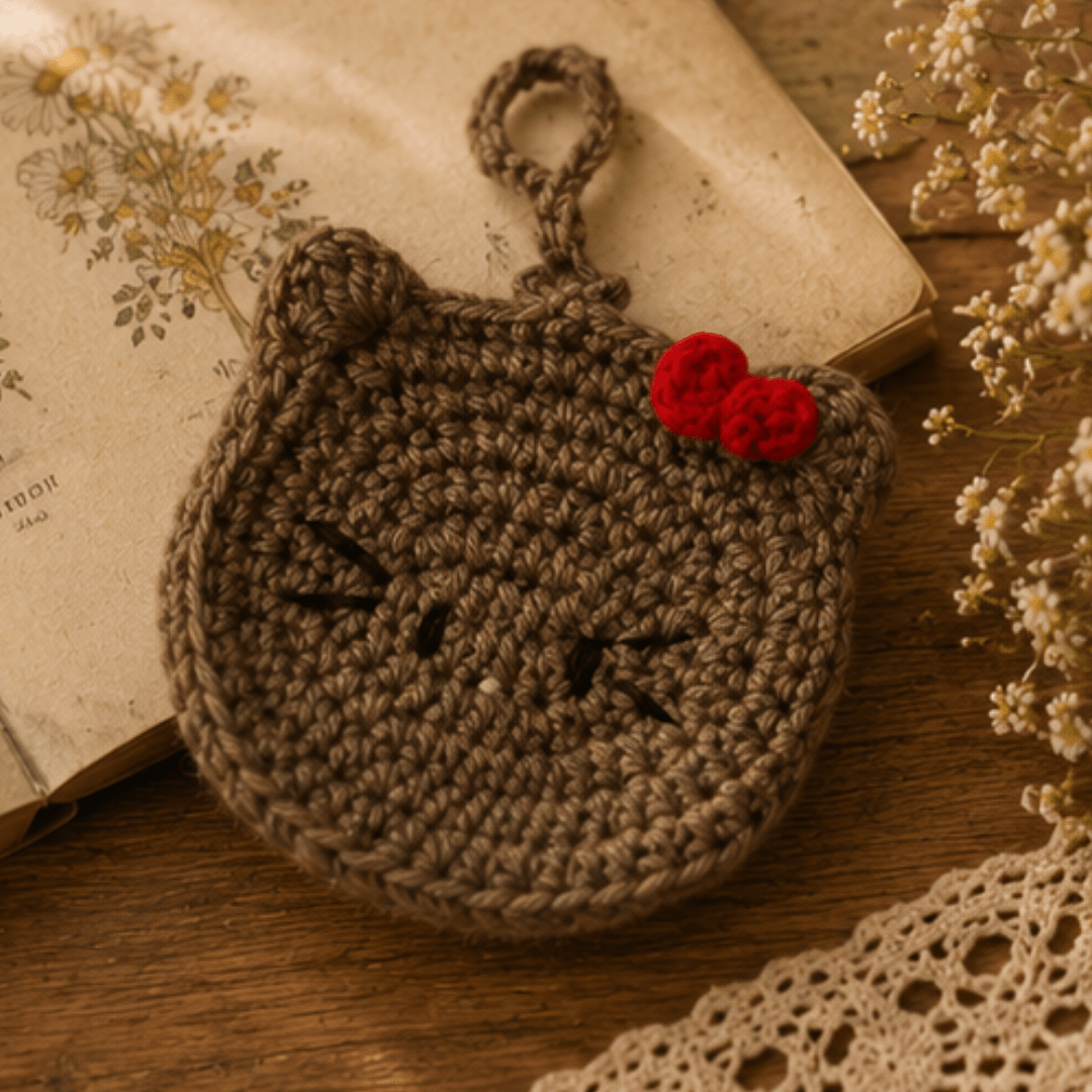 Crochet Kitty Coin Purse - ShrukaCrochet Kitty Coin PurseShruka