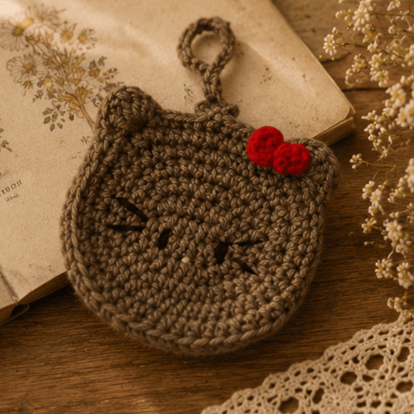 Crochet Kitty Coin Purse - ShrukaCrochet Kitty Coin PurseShruka